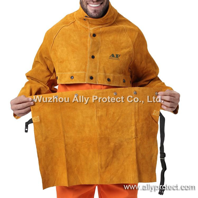 AP-2188/2189 Golden Leather Cape Sleeves&Bib